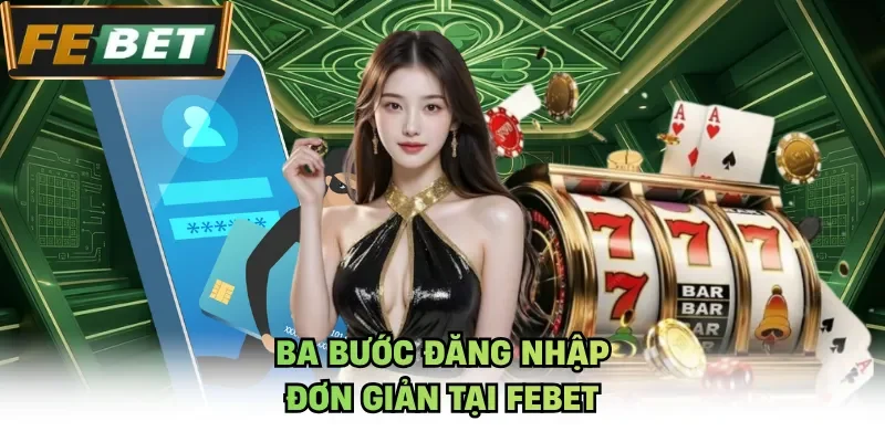 Ba bước đăng nhập đơn giản tại Febet